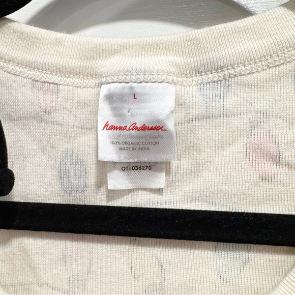 Hanna Andersson Women’s Holiday Long John Pajama Set Bright Blubs Christmas - Picture 7 of 11